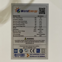Pin năng lượng mặt trời mono World Energy 100Wp