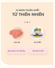 Thịt sấy Gà hấp cá tuyết Natural Core Chó