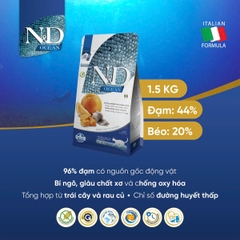 Hạt Adult Cat Ocean -Herring Pumpkin Orange Farmina N&D | Cá trích Bí ngô Cam chco Mèo trưởng thành