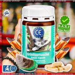 Hộp 90 viên - Viên nang Bột vẹm xanh Grünlippmuschel bổ sung GAG cho Mèo hỗ trợ chức năng khớp và sụn & bổ sung Taurine