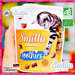 Hộp 125gr - Snack bánh thưởng dạng cốc Smilla cho Mèo đủ dòng Ringlies, Crossies, Hearties, Toothies thơm ngon sạch răng