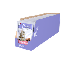 Pate Plaisir gói 100g cho Mèo Trout Beef Chicken Salmon