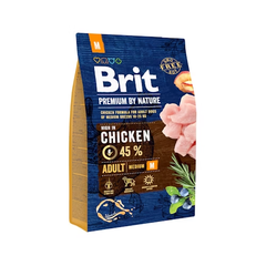 Hạt BRIT Premium by Nature ADULT M cho Chó giống nhỡ