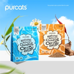 Cát sắn Purcats Natural Miracle Clumping Cat Litter