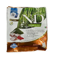 Hạt KITTEN Spirulina -Herring, Spirulina, Wolfberry | Hạt Farmina N&D Cá trích, Tảo xoắn, Kỷ tử cho Mèo con