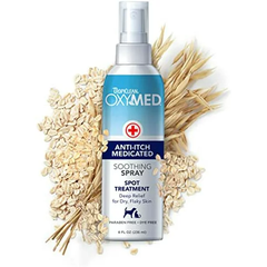236ml SPRAY Anti-Itch medicated Oxymed Tropiclean - Xịt ngứa, giảm viêm cho chó và mèo