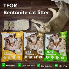 Cát đất sét TFOR 8L cho Mèo