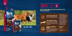Hạt BRIT Premium by Nature ADULT L cho Chó giống lớn trưởng thành 25-45kg