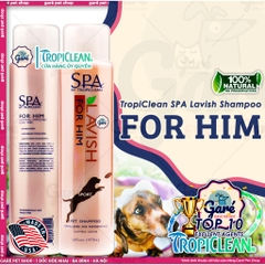 473ml - Sữa tắm SPA Lavish TropiClean  dưỡng lông thiên nhiên cho Chó và Mèo- TropiClean SPA Lavish Shampoo