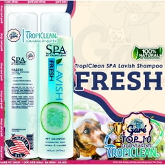 473ml - Sữa tắm SPA Lavish TropiClean  dưỡng lông thiên nhiên cho Chó và Mèo- TropiClean SPA Lavish Shampoo