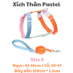 Xích thân Màu Pastel cho Chó Mèo