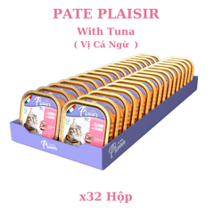 Pate Plaisir cho Mèo lon 100gr Chicken Kitten, Salmon, Tuna