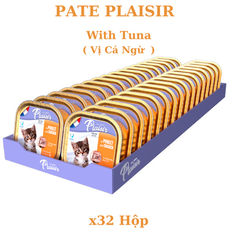 Pate Plaisir cho Mèo lon 100gr Chicken Kitten, Salmon, Tuna