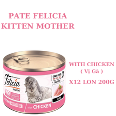 Pate Felicia Lon Mother&Kitten 200g cho mèo