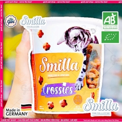 Hộp 125gr - Snack bánh thưởng dạng cốc Smilla cho Mèo đủ dòng Ringlies, Crossies, Hearties, Toothies thơm ngon sạch răng