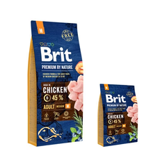 Hạt BRIT Premium by Nature ADULT M cho Chó giống nhỡ