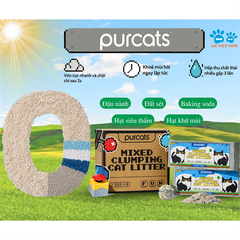 Cát đậu Purcats Mix Clumping 5in1 6L