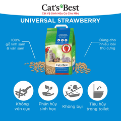 Cát gỗ Universal Cat's Best - CÁT MÈO VỆ SINH HỮU CƠ VÓN CỤC KHỬ MÙI VÀ VI TRÙNG CAT'S BEST UNIVERSAL