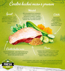 Hạt BRIT Fresh DUCK with Millet Active Run & Work cho Chó trưởng thành