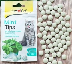 Mint Tips Tabs Gimcat - Snack dạng viên vị bạc hà cho Mèo