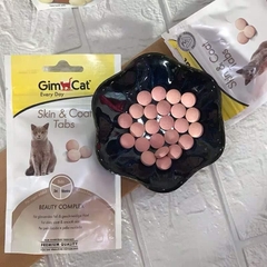 Skin Coat Tabs Gimcat - Snack dạng viên dưỡng lông và móng cho Mèo