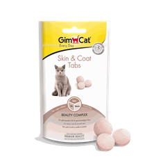 Skin Coat Tabs Gimcat - Snack dạng viên dưỡng lông và móng cho Mèo