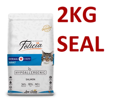 Hạt Felicia Derma Adult Cat Salmon hỗ trợ lông và da cho mèo lớn