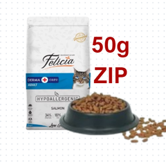 Hạt Felicia Derma Adult Cat Salmon hỗ trợ lông và da cho mèo lớn