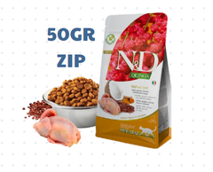 Hạt Adult CAT Quinoa Skin&Coat -Quail, Quinoa, Coconut, Turmeric Farmina N&D | Đẹp da lông Chim cút, Diêm mạch, Dừa, Nghệ Mèo trưởng thành