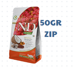 Hạt Adult CAT Quinoa Skin&Coat -Herring, Quinoa, Coconut, Turmeric Farmina N&D | Đẹp da lông Cá trích, Diêm mạch, Dừa, Nghệ Mèo trưởng thành