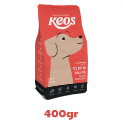 Hạt Keos Beef & Vegetables cho Chó trưởng thành vị Bò Rau củ