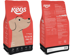 Hạt Keos Beef & Vegetables cho Chó trưởng thành vị Bò Rau củ