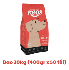 Hạt Keos Beef & Vegetables cho Chó trưởng thành vị Bò Rau củ