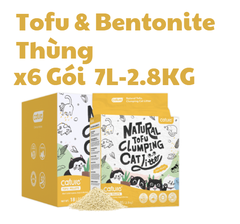 7L-2.8kg Cát Cature Tofu / Tofu & Bentonite - Cát Đậu nành / Đậu nành & Đất sét Hương sữa