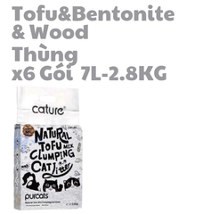 7L-2.8kg Cát Cature Tofu&Bentonite&Wood - Cát Đậu mix Đất sét mix Gỗ (bạc)