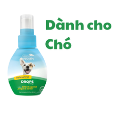 for Dog Drops - Nước vệ sinh răng miệng Drops cho Chó Đậm đặc TropiClean Fresh Breath