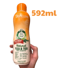 592ml Flea&Tick Dog Shampoo Maximum Strength Tropiclean - Sữa tắm trị ve và bọ chét