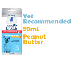Peanut Butter -Certified Wellness Collection Vet Recommended Oral Care Clean Teeth Gel - Gel vệ sinh răng miệng Tropiclean cho Chó vị Bơ đậu phộng