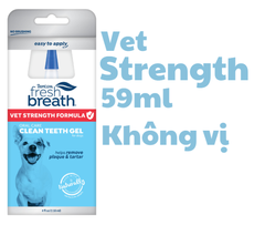 Không vị -Certified Wellnes Collection Vet Strength Oral Care Clean Teeth Gel - Gel vệ sinh răng miệng Tropiclean cho Chó Không vị