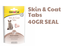 Skin Coat Tabs Gimcat - Snack dạng viên dưỡng lông và móng cho Mèo
