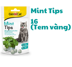 Mint Tips Tabs Gimcat - Snack dạng viên vị bạc hà cho Mèo