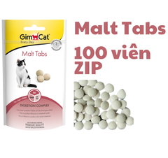 Malt Tabs Gimcat - Snack dạng viên hỗ trợ tiêu búi lông