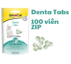 Denta Tabs Gimcat - Snack dạng viên Ngăn ngừa cao răng và mảng bám