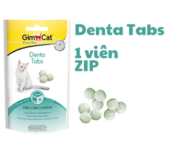 Denta Tabs Gimcat - Snack dạng viên Ngăn ngừa cao răng và mảng bám