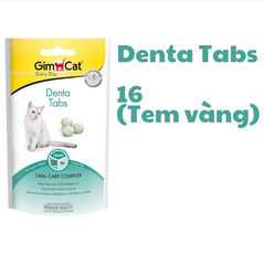 Denta Tabs Gimcat - Snack dạng viên Ngăn ngừa cao răng và mảng bám