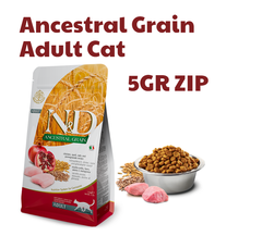 Hạt Ancestral Grain Adult Cat Chicken Spelt Oats Pomegranate Farmina N&D - Hạt Farmina Gà Lúa mì Yến mạch Lựu cho Mèo trưởng thành