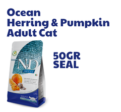 Hạt Adult Cat Ocean -Herring Pumpkin Orange Farmina N&D | Cá trích Bí ngô Cam chco Mèo trưởng thành