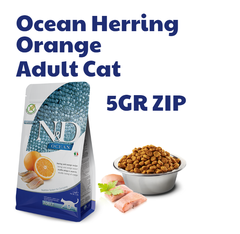 Hạt Adult Ocean -Herring, Orange | Hạt Farmina N&D Cá trích, Cam cho Mèo trưởng thành