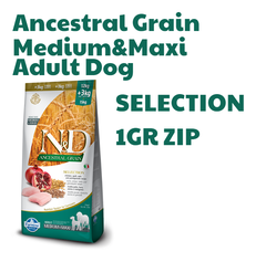 Hạt Ancestral Grain SELECTION Medium&Maxi Adult DOG -Chicken, Spelt, Oats, Pomegranate | Hạt Farmina N&D Gà, Lúa mì, Yến mạch, Lựu cho Chó trưởng thành cỡ vừa và lớn