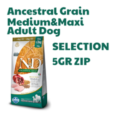 Hạt Ancestral Grain SELECTION Medium&Maxi Adult DOG -Chicken, Spelt, Oats, Pomegranate | Hạt Farmina N&D Gà, Lúa mì, Yến mạch, Lựu cho Chó trưởng thành cỡ vừa và lớn